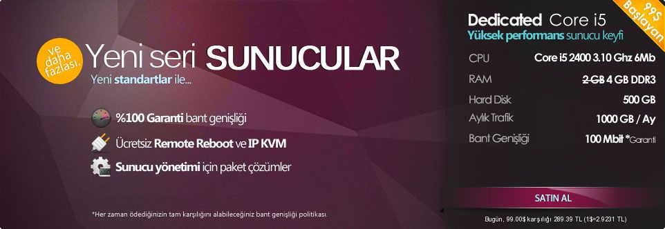 Yeni Seri Sunucular