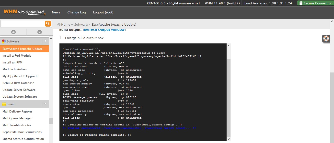 cpanel-apache-ayaları