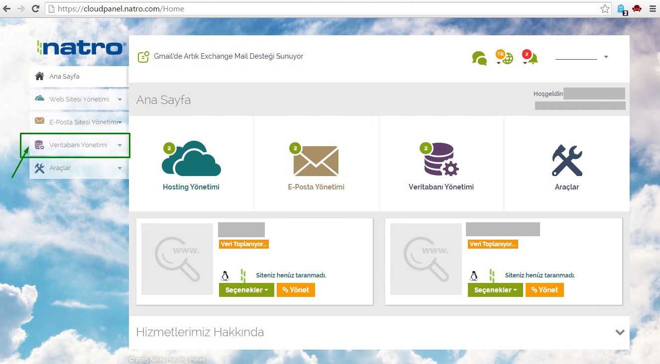 mysql tablo oluşturma ve listeleme