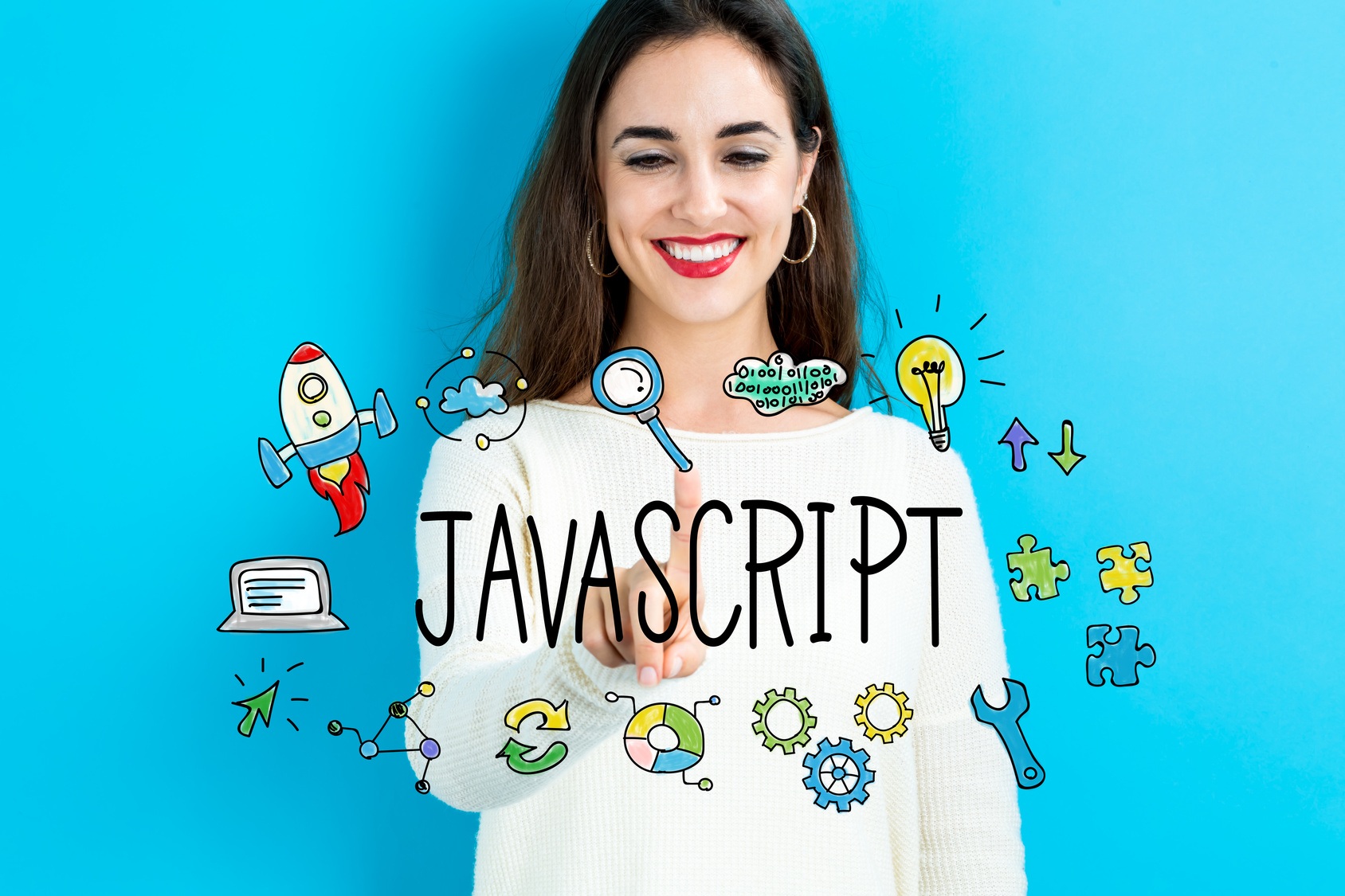 Java Script text with young woman – Türkiye'nin En Güncel Hosting Blogu ...