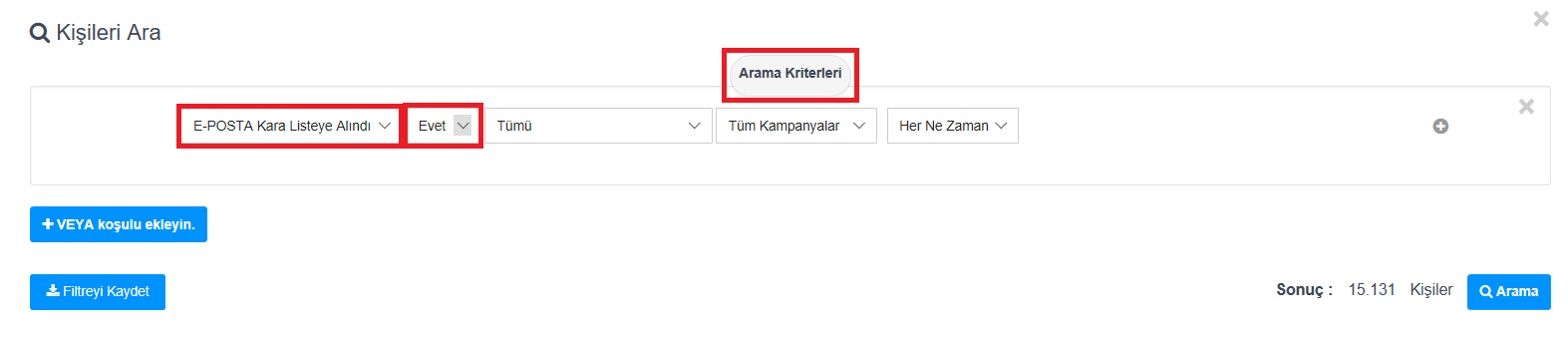 Kara Listede Yer Alan Kisilerin Listesini Cikarma